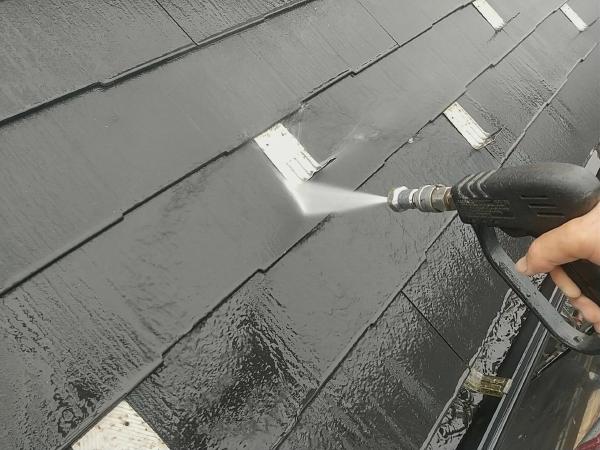 外壁屋根塗装工事のシャイン施工事例高圧洗浄