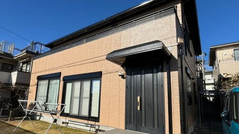松戸市H様邸のセキスイハイム塩ビ鋼板屋根スタウトルーフ塗装完了写真