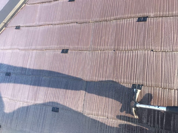 柏市外壁屋根塗装工事のシャイン施工事例屋根塗装屋根補修タスペーサー