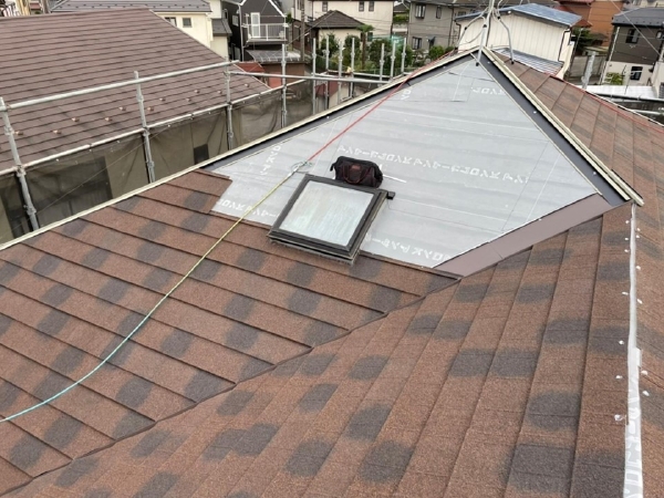 柏市外壁屋根塗装工事のシャイン屋根改修屋根カバーディプロマット