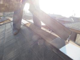 千葉県船橋市の屋根塗装工程の板金部のチェック