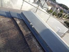 千葉県我孫子市の屋根塗装工程の釘頭のコーキング