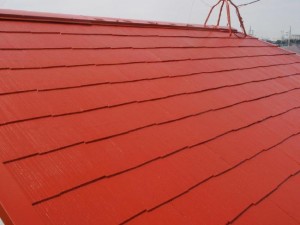 取手市の外壁塗装と屋根塗装の屋根の施工後写真