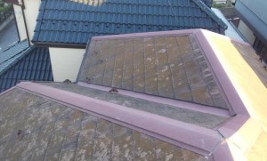 千葉県野田市　O様邸　外壁塗装と屋根塗装の屋根の施工前写真