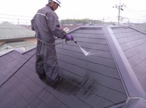 千葉県柏市Ｉ様邸　外壁塗装と屋根塗装の屋根の施工前写真