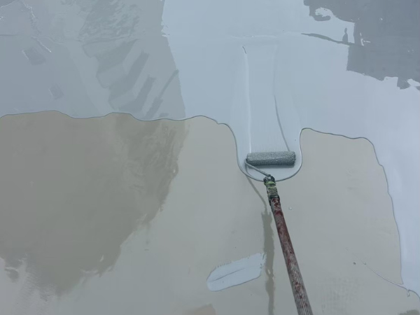 柏市　外壁屋根塗装工事のシャイン　大成パルコン　陸屋根　屋上　　防水工事　通気緩衝工法　断熱ブロック　通気緩衝工法