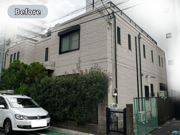 柏市外壁屋根塗装工事のシャイン　東京都文京区　大成建設ハウジング　パルコン　大成パルコン　コンクリート外壁　アステック　弾性塗料　アステックリファイン弾性