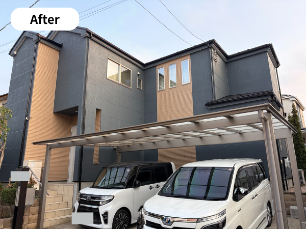 柏市 外壁屋根塗装のシャイン ALC外壁の外壁塗装 屋根塗装 グランセラベスト透湿性 低汚染性 ダイヤスーパーセランフレックス外壁塗装