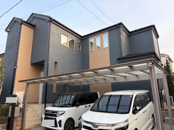 柏市 外壁屋根塗装のシャイン ALC外壁の外壁塗装 屋根塗装 グランセラベスト透湿性 低汚染性 ダイヤスーパーセランフレックス外壁塗装