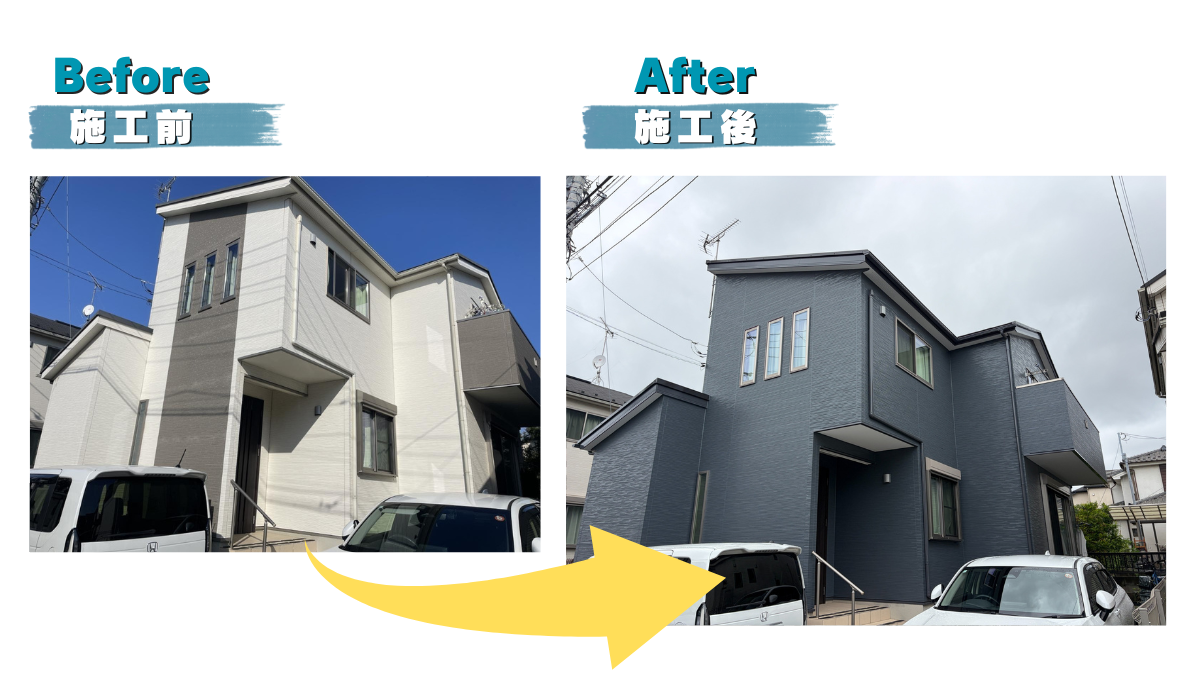 柏市　広島建設セナリオハウス　サイディング　コロニアルクアッド