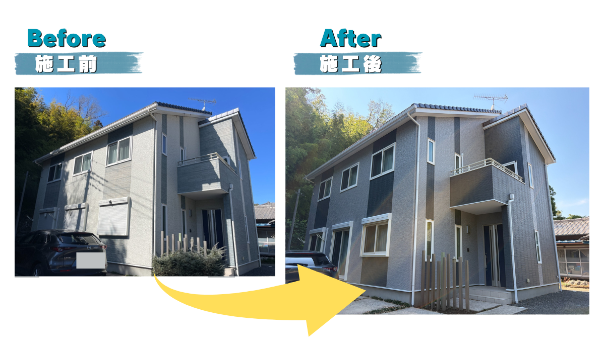 柏市　外壁屋根塗装工事のシャイン　取手市　不二建設　窯業系サイディング　　スーパーセランフレックス　シーリング　後打ち　オートンイクシード