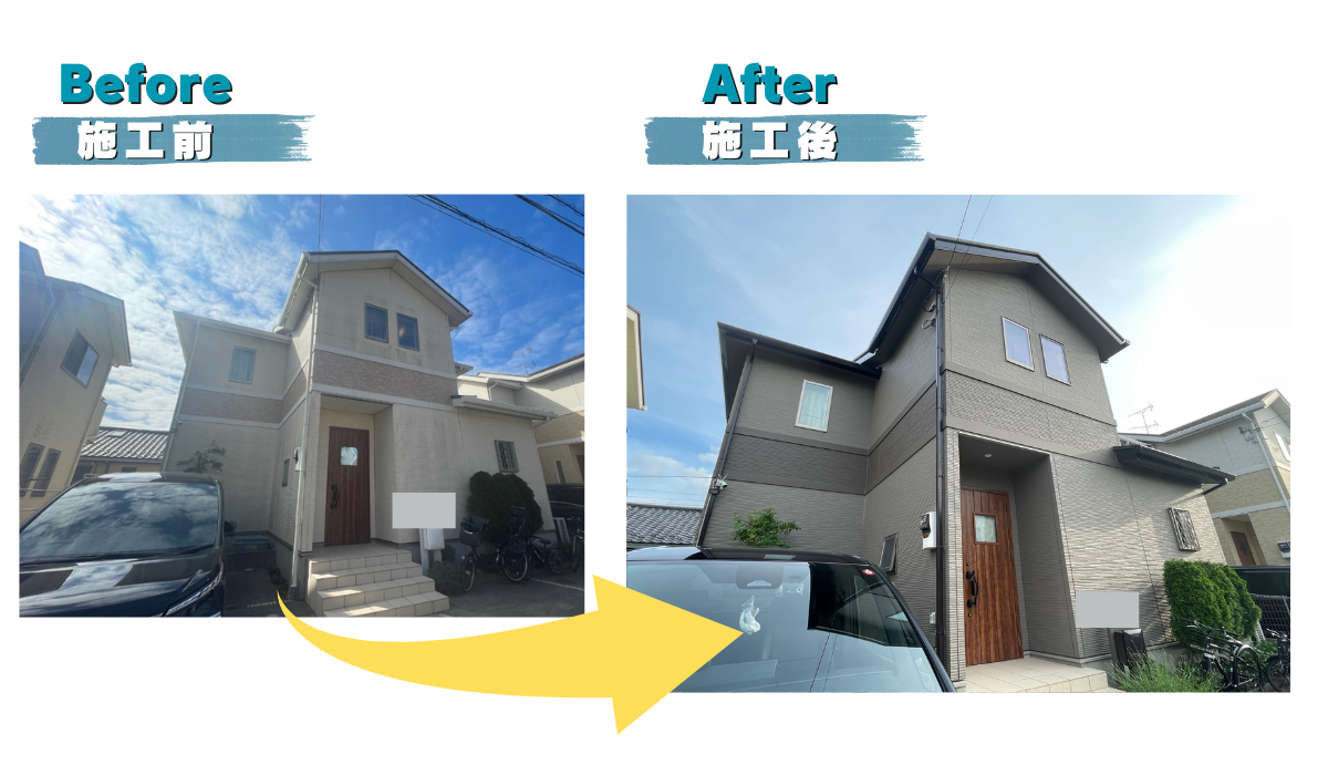 流山市 窯業系サイディング壁 外壁塗装 屋根塗装　　シーリング補修　凍害