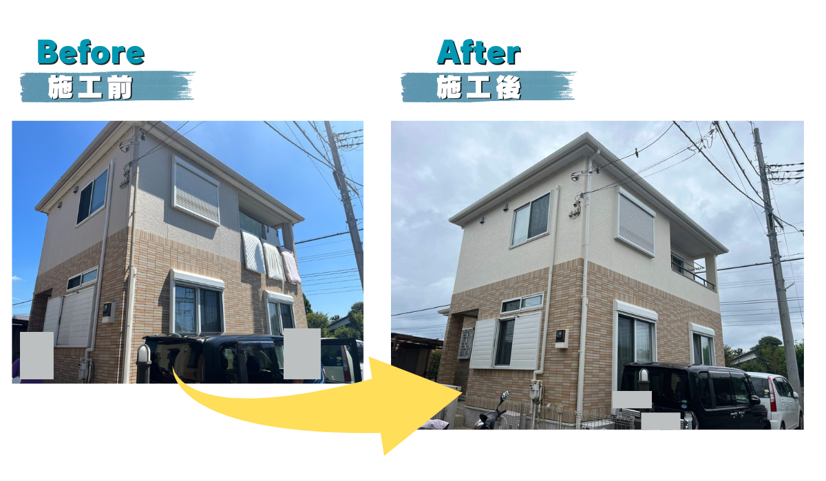 流山市 窯業系サイディング壁 外壁塗装 屋根平板瓦のメンテナンスパーフェクトトップ塗装　平板瓦の屋根　シーリング補修