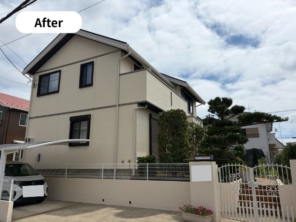 柏市　外壁屋根塗装工事のシャイン　牛久市　セキスイハイム　施工後