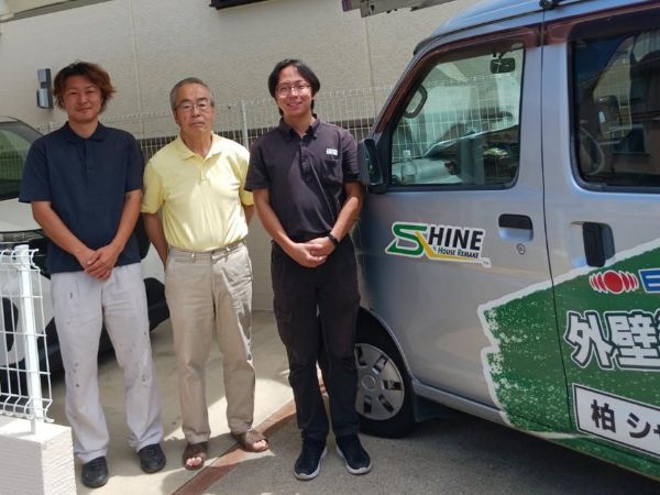 柏市　外壁屋根塗装工事のシャイン　牛久市　セキスイハイム　お客様の声　口コミ