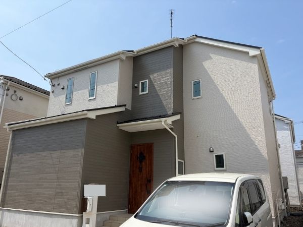 柏市 外壁屋根塗装工事のシャイン 日本ペイントの高耐久塗料ダイヤモンドコートと無機塗料のグランセラベスト 施工事例