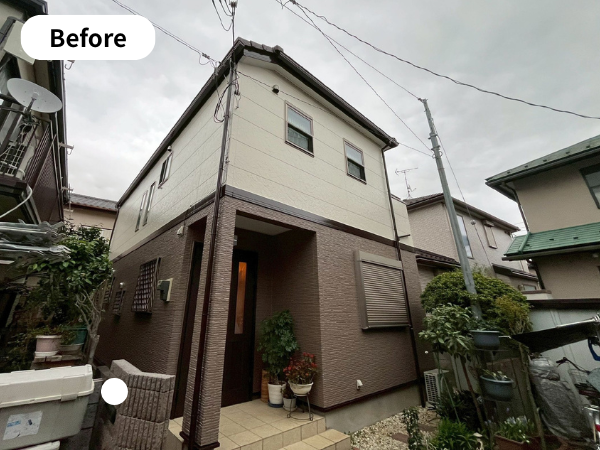 流山市 窯業系サイディング壁 外壁塗装 屋根平板瓦のメンテナンスパーフェクトトップ塗装　平板瓦の屋根　シーリング補修