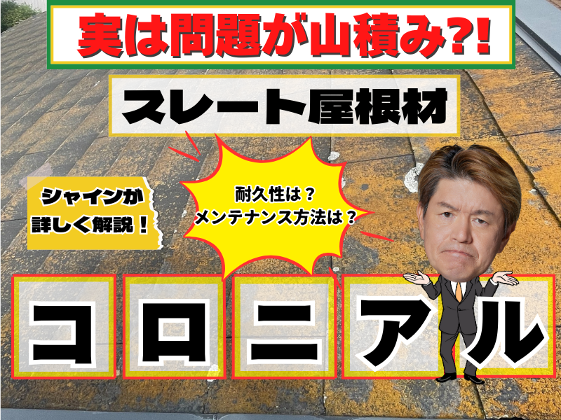 柏市外壁屋根塗装のシャイン　コロニアル　塗れない屋根　パミール　ザルフ